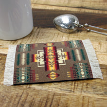 Load image into Gallery viewer, Pendleton® Chief Joseph Khaki Repeat CoasterRug Set