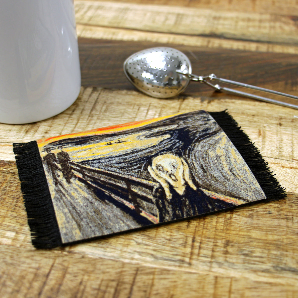 The Scream by Edvard Munch CoasterRug Set – MouseRugs by FiberLok