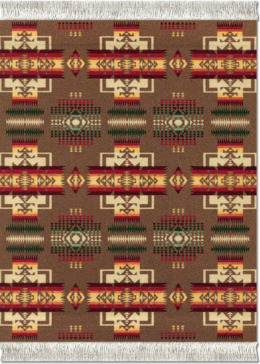 Pendleton® Chief Joseph Khaki Repeat MouseRug – MouseRugs by FiberLok