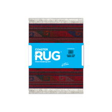 Load image into Gallery viewer, Deep Red Zapotec Coaster Rug Set