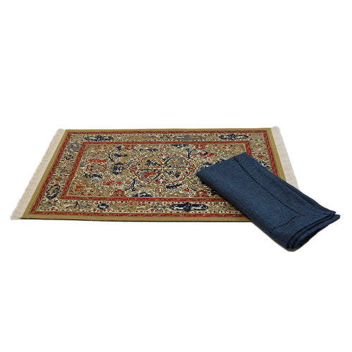 Dusty Gold Ancient Oriental PlaceRug