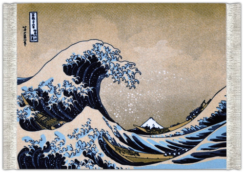 The Great Wave off Kanagawa by Katsushika Hokusai Mouse Rug