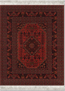 Antique Red Afghan Mouse Rug