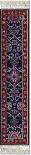 Deep Blue Bergamo Book Rug