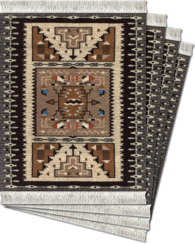 Bessie Barber Navajo Weaving Coaster Rug Set