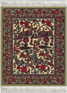 Jade Fars Pictorial Coaster Rug