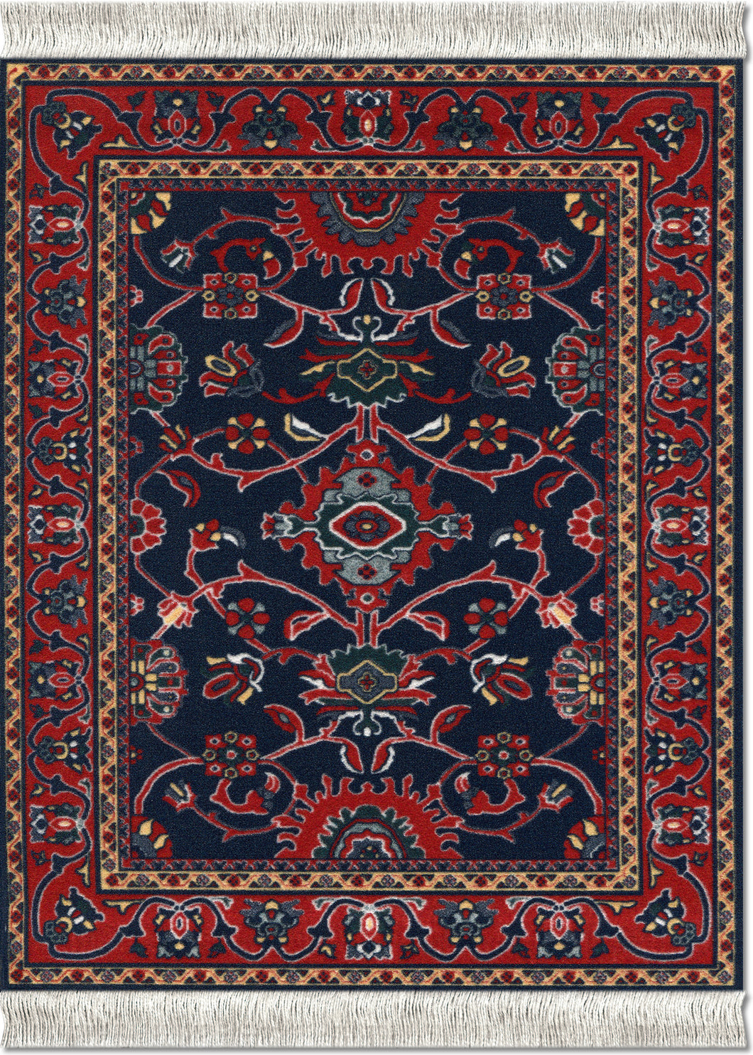 Deep Blue Bergamo Mouse Rug