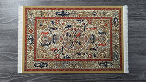 Dusty Gold Ancient Oriental Place Rug