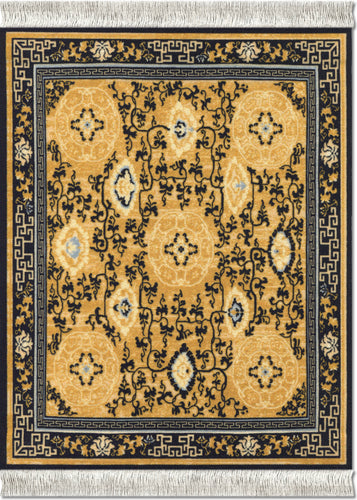 Five Medallions Mouse Rug