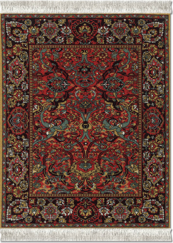 Floral Arabesque Mouse Rug