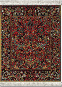 Floral Arabesque Mouse Rug