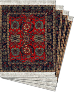 Pashmina Flowers Coaster Rug Set