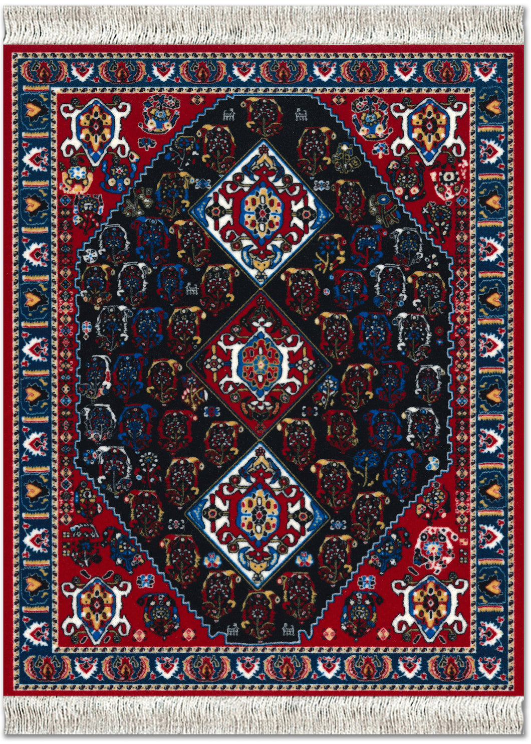 Persian Qashqai Carpet Mouse Rug