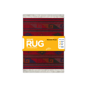 Deep Red Zapotec Mouse Rug